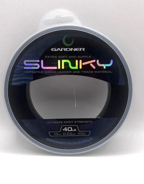 Tête de ligne shok Leader - Slinky 40lb Clear 100m - Gardner